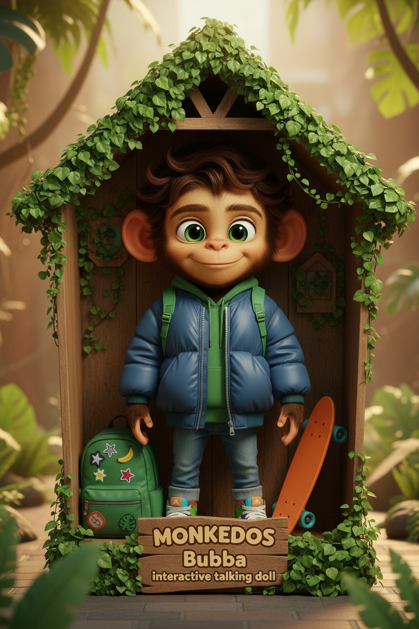 Monkedos: Bubba Interactive Talking Doll