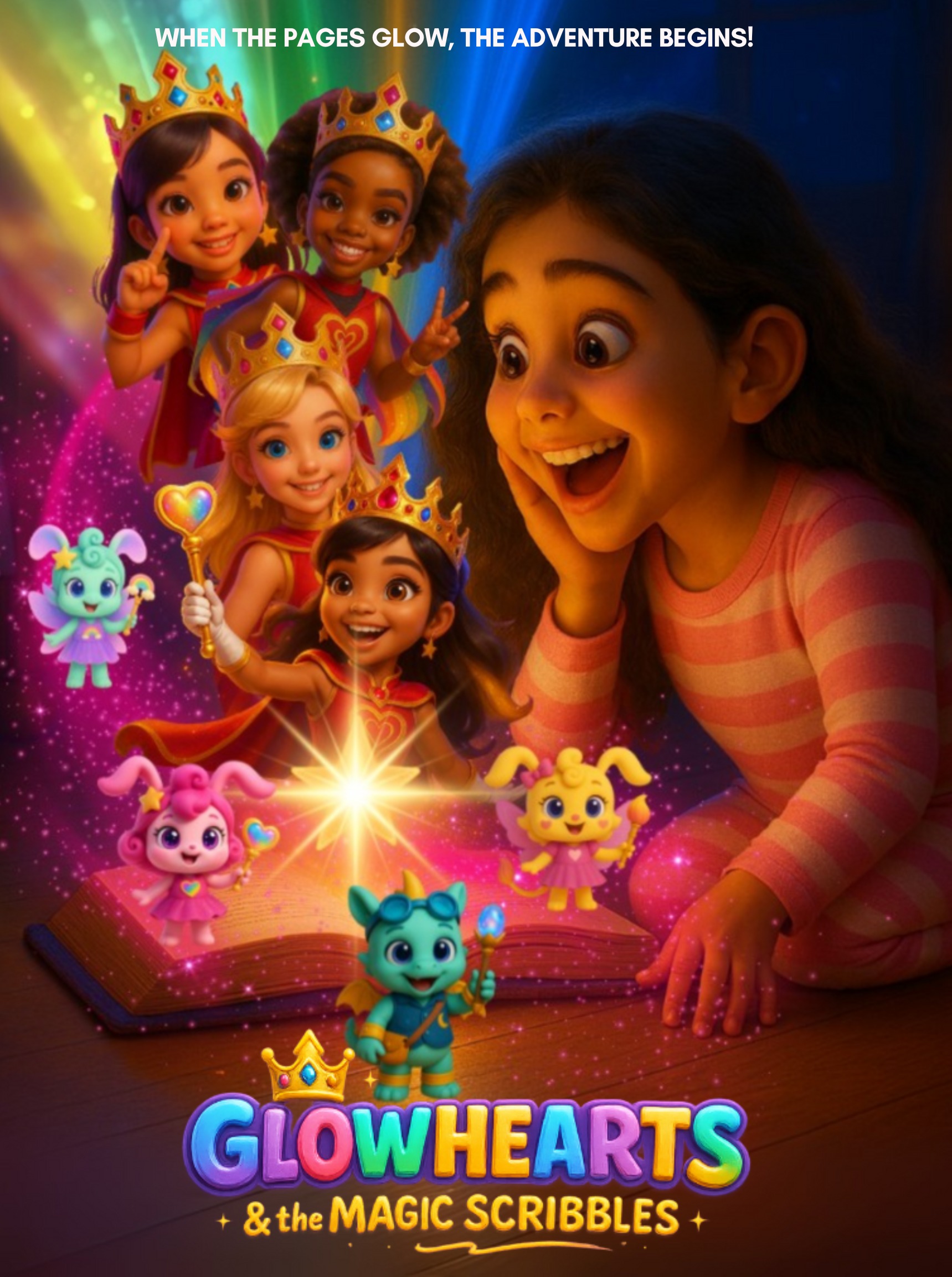 Glowhearts and the Magic Scribbles